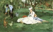 Edouard Manet The Monet Family in the Garden Sweden oil painting artist